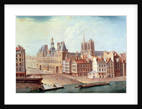 Place de Greve in 1750 by Nicolas & Jean Baptiste Raguenet