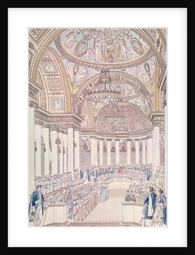 Imperial Banquet in the Grand Salon of the Tuileries Palace on the Occasion of the Marriage of Napoleon I and Marie-Louise of Austria, 2nd April 1810 by Pierre Francois Leonard Fontaine