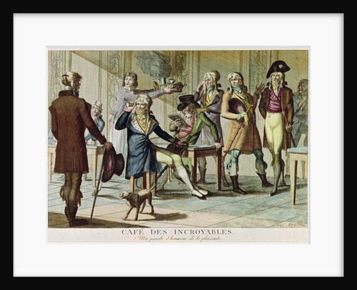 Le Cafe des Incrediables, 1797 by French School