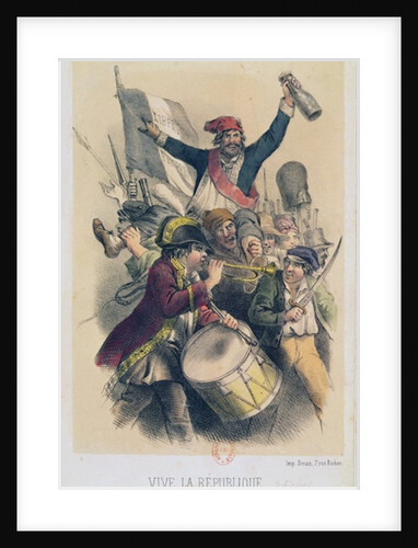 Vive la Republique, 1848 by French School
