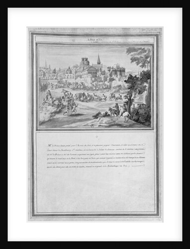 Battle at Porte Sainte-Antoine, 2nd July 1652 by French School