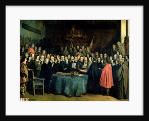 The Swearing of the Oath of Ratification of the Treaty of Munster, 15th May 1648, c.1837 by Claude Jacquand
