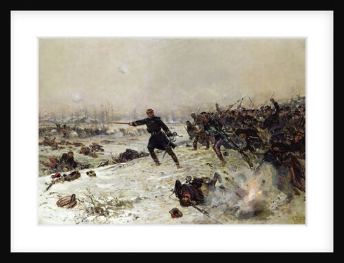 Episode of the War of 1870, Battle of Chenebier, 16th January 1871, 1882 by Alphonse Marie de Neuville