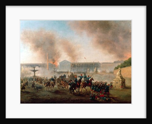 Battle in the Place de la Concorde, 1871 by Gustave Clarence Rodolphe Boulanger