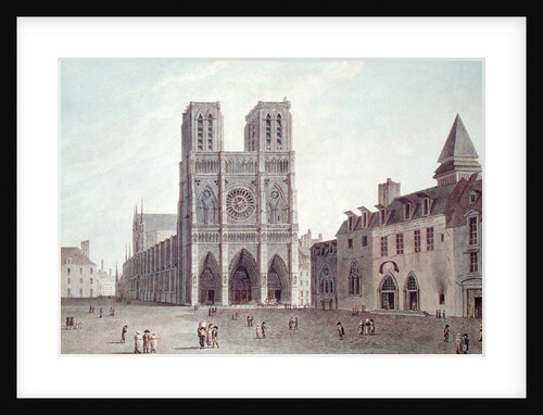 The Square in Front of Notre-Dame at the Time of the Consulat, 1799-1804 by Angelo Garbizza