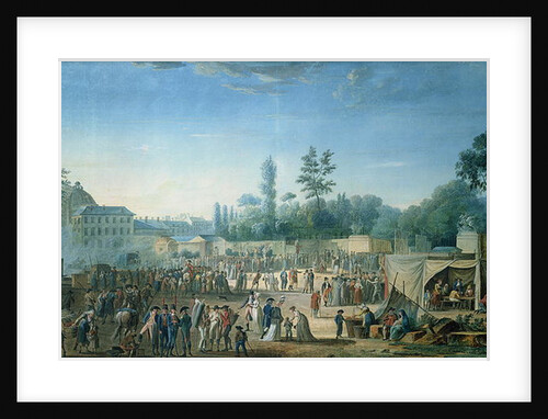 View of the Tuileries from the Place de la Revolution, 1799 by Thomas Naudet