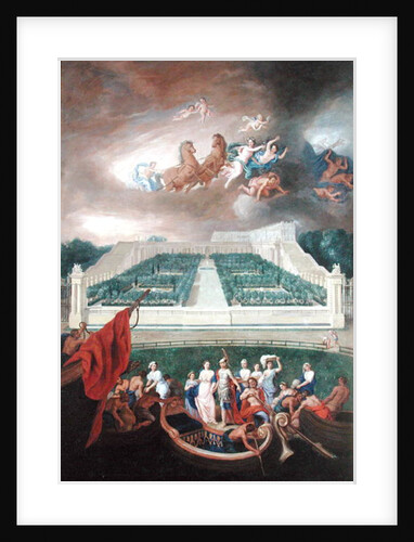 View of the Orangerie and the Chateau de Versailles with the Abduction of Helen, 1688 by Jean the Younger Cotelle