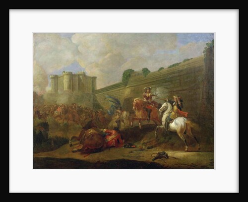 Episode of the Fronde at the Faubourg Saint-Antoine by the Walls of the Bastille, c.1648 by French School