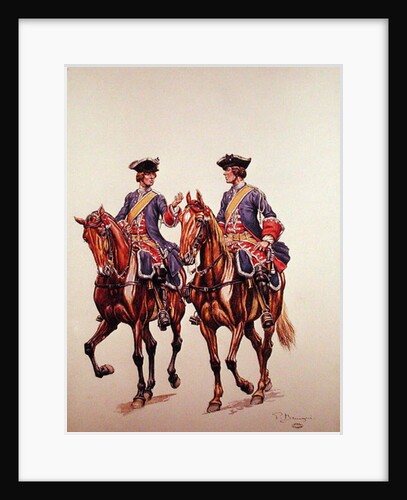 Deputy Sergeant and Archer of the Mounted Police Force of l'Ile de France, c.1750 by P. Benigni