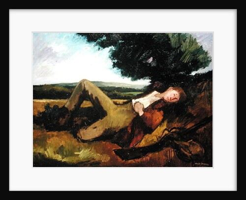 The Hunter's Rest or The Sleeping Hunter, 1929 by Andre Mare