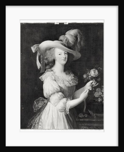Copy of a Portrait of Marie-Antoinette after 1783 by Elisabeth Louise Vigee-Lebrun