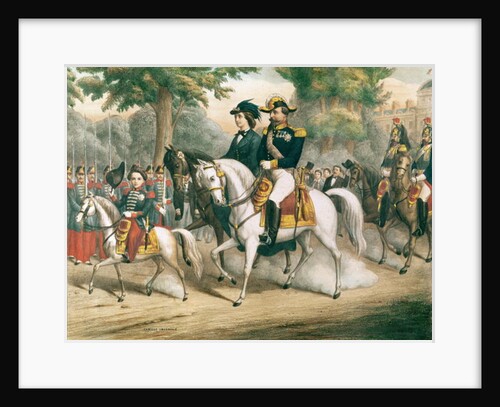 The Imperial Family on Horseback by French School