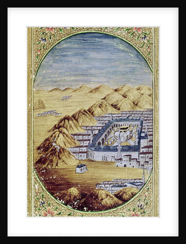 Mecca surrounded by the Mountains of Arafa by Islamic School