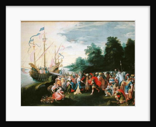 The Disembarkation of Cleopatra at Tarsus by Frans II the Younger Francken