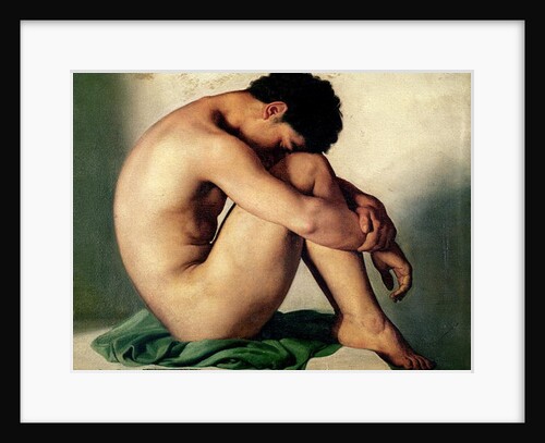 Study of a Nude Young Man, 1836 by Hippolyte Flandrin