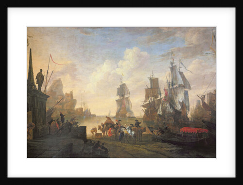 View of a Port in the Levant, 1670 by Hendrik van Minderhout