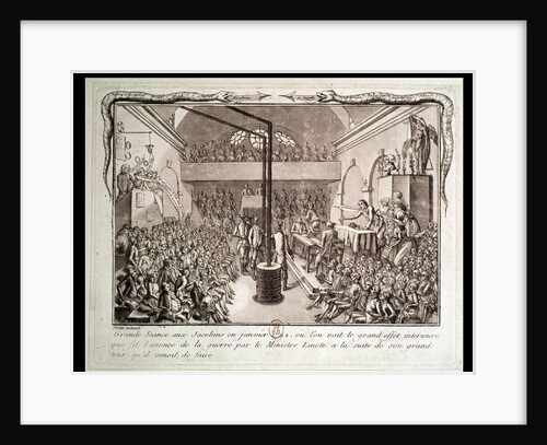 Meeting of the Jacobin Club, January 1792 by Vilette