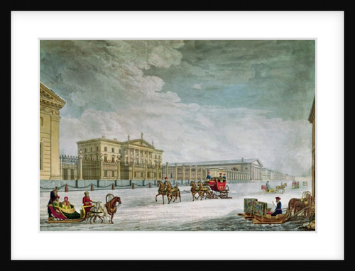 View of the Imperial Bank and the Shops at St. Petersburg by Mornay