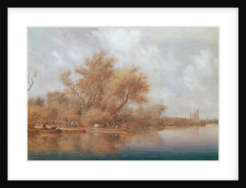 The Landing Stage, 1635 by Salomon van Ruisdael or Ruysdael