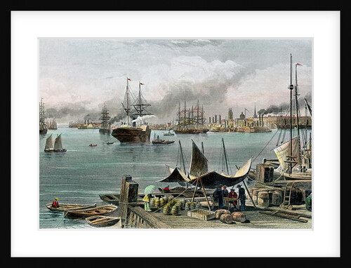 Port of New Orleans, 1873 by Alfred Rudolph Waud
