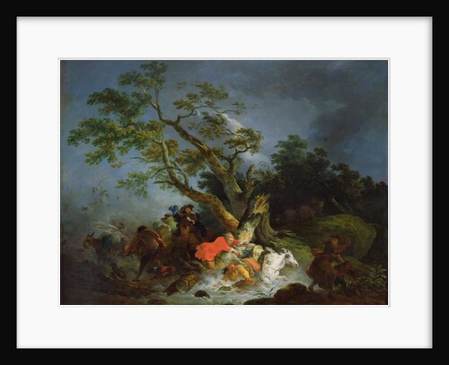 Travellers Caught in a Storm, c.1770 by Philip James de (1740-1812) Loutherbourg