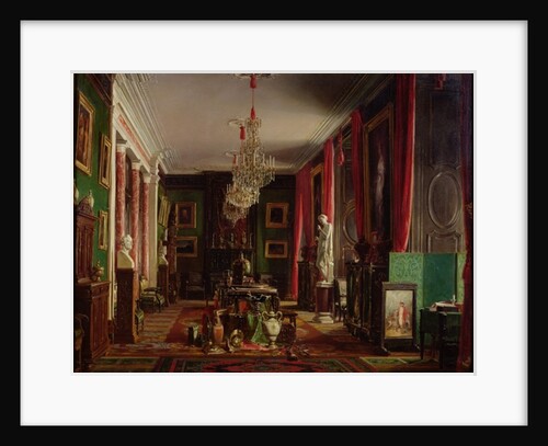 Interior of the Office of Alfred Emilien Count of Nieuwerkerke, Director General of the Imperial Museums, at the Louvre, 1859 by Charles Giraud
