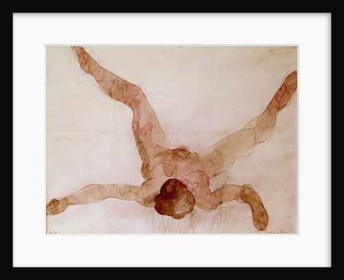 Nude Female Lying on her Back by Auguste Rodin