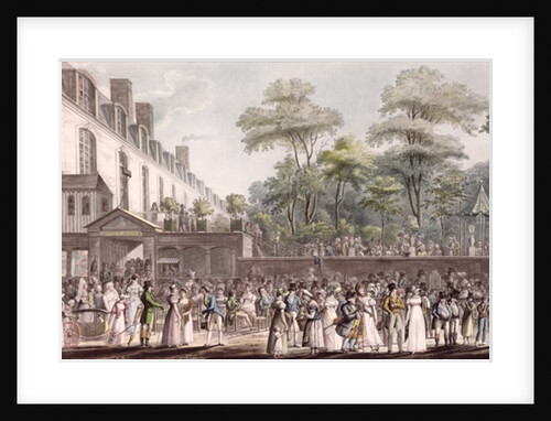Promenade in the Turkish Garden, Boulevard du Temple, 1810 by Jean Pierre Marie Jazet