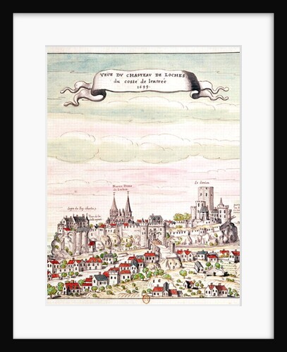 View of the Chateau de Loches, 1699 by French School