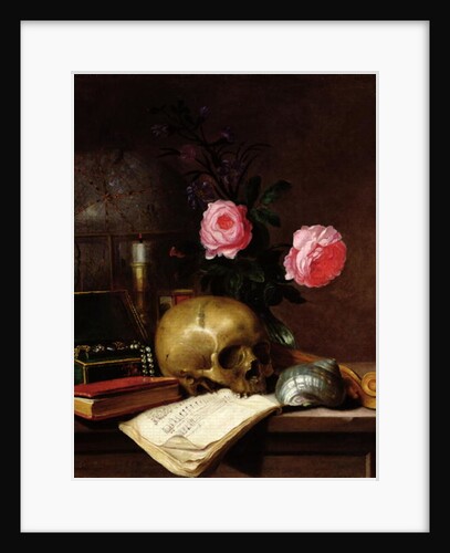 Still Life with a Skull by Letellier Letellier