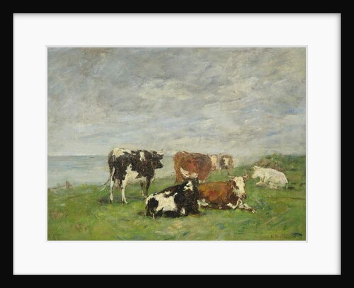 Pasture at the Seaside, c.1880-85 by Eugene Louis Boudin