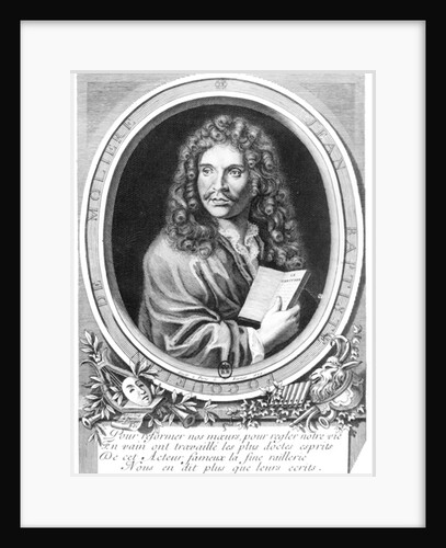 Portrait of Moliere by Nicolas Habert