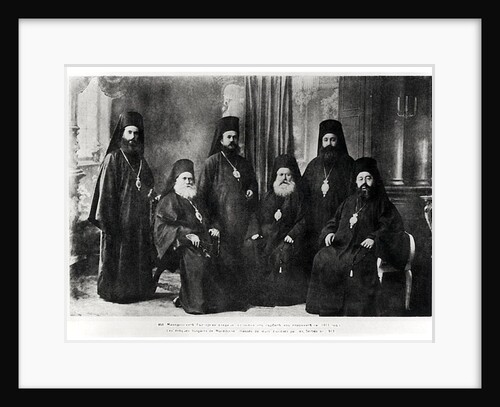 Bulgarian Bishops of Macedonia chased away from their diocese by Serbs, 1913 by French Photographer