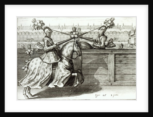 Jousting Tournament in a square, 1st half of 17th century by French School