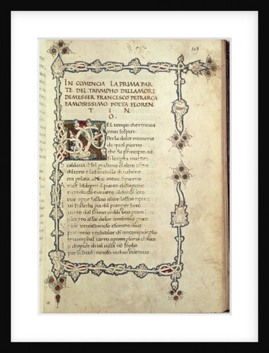 Ms.392 fol.149 The Triumph of Love by Italian School