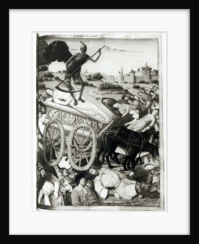 Ms.Fr.594 fol.135 The Triumph of Death from 'Les Triomphes' by Petrarch 1503 by French School