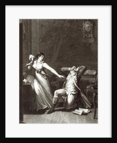 Illustration from 'The Sorrows of Werther' by Johann Wolfgang Goethe engraved by Jean Baptiste Simonet by Jean Michel the Younger Moreau