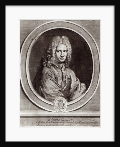 Portrait of Andre Campra by Nicolas Etienne Edelinck