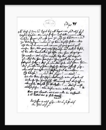 Letter from Mozart to his Father, 5th April 1778 by Wolfgang Amadeus Mozart