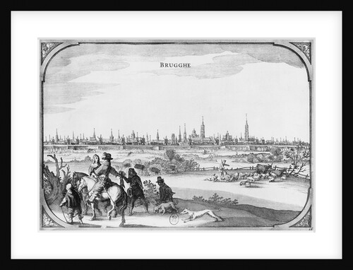 View of Bruges by French School