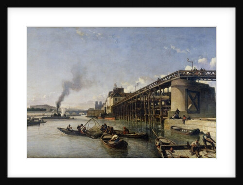 View of Paris, the Seine or l'Estacade, 1853 by Johan-Barthold Jongkind