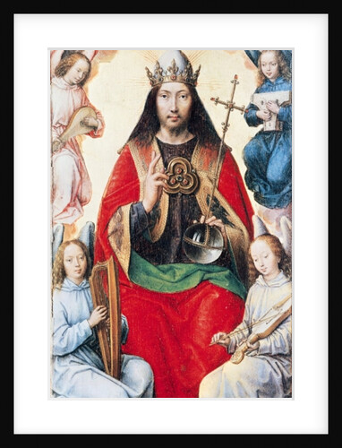 Triptych of Earthly Vanity and Divine Salvation, Christ in Glory from the reverse of the central panel, c.1485 by Hans Memling