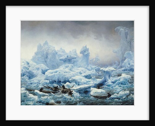 Fishing for Walrus in the Arctic Ocean, 1841 by Francois Auguste Biard