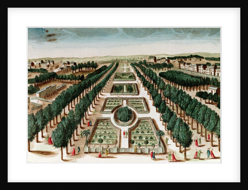 View of the Jardin des Plantes from the Cabinet d'Histoire Naturelle by French School
