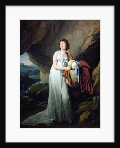 Portrait of a Woman in a Cave, possibly Madame d'Aucourt de Saint-Just, 1805 by Louis Leopold Boilly