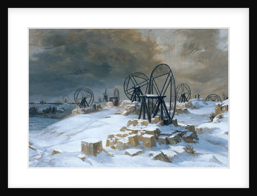 Pits at Gentilly in the Snow, 1879 by Leon Auguste Melle