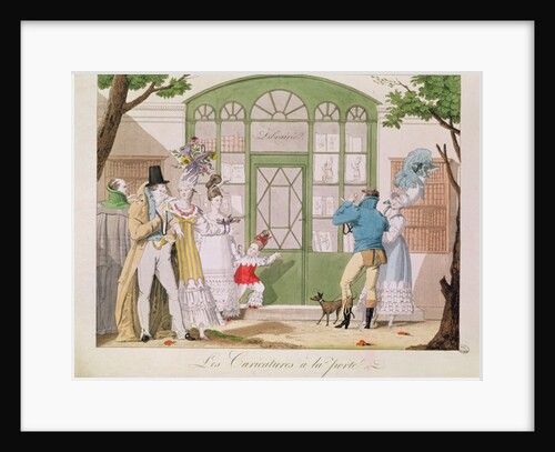 Les Caricatures a la Porte, c.1814 by French School