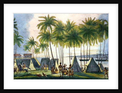 Port of Hanarourou in the Sandwich Islands by Ludwig Choris