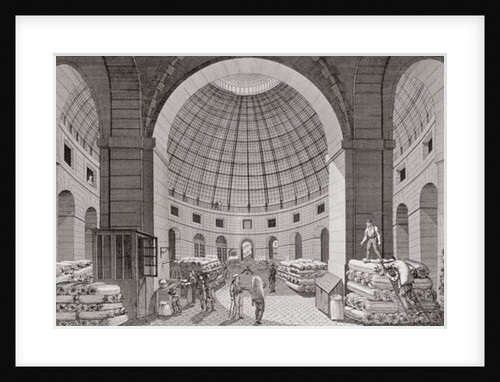 View of the Wheat Market and the Cupola, 18th-19th century by Pierre Courvoisier