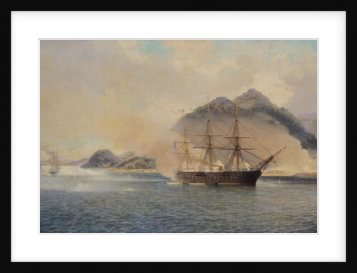 Naval Battle of the Strait of Shimonoseki, 20th July 1863, 1865 by Jean Baptiste Henri Durand-Brager